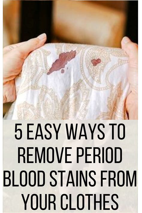 can fake blood wash out of clothes|removing period blood stains.